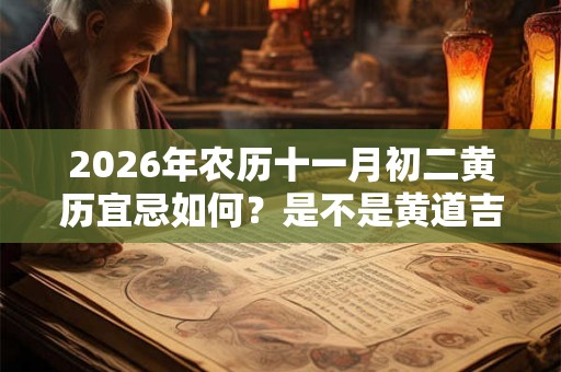 2026年农历十一月初二黄历宜忌如何？是不是黄道吉日？