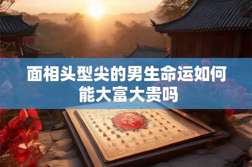 面相头型尖的男生命运如何 能大富大贵吗 面相头型尖的男生命运如何 能大富大贵吗