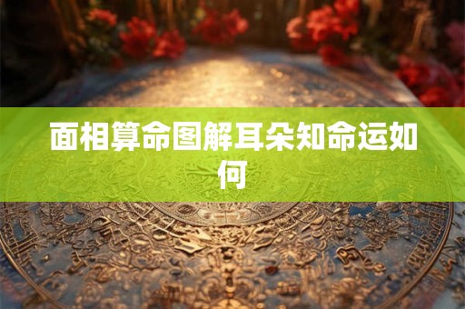 面相算命图解耳朵知命运如何 面相算命图解耳朵知命运如何