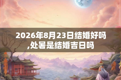2026年8月23日结婚好吗,处暑是结婚吉日吗 2026年8月23日结婚好吗,处暑是结婚吉日吗