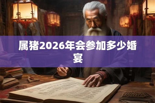 属猪2026年会参加多少婚宴
