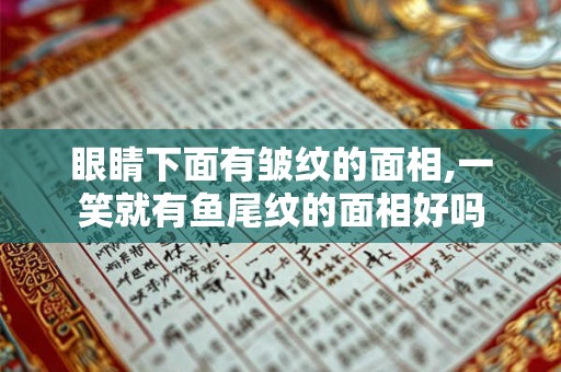 眼睛下面有皱纹的面相,一笑就有鱼尾纹的面相好吗