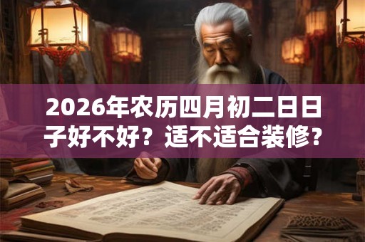 2026年农历四月初二日日子好不好？适不适合装修？
