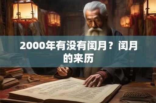 2000年有没有闰月？闰月的来历