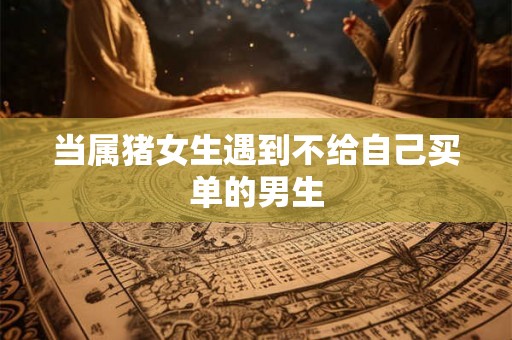 当属猪女生遇到不给自己买单的男生