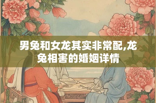 男兔和女龙其实非常配,龙兔相害的婚姻详情