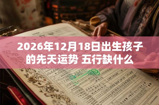 2026年12月18日出生孩子的先天运势 五行缺什么 2026年12月18日出生孩子的先天运势 五行缺什么