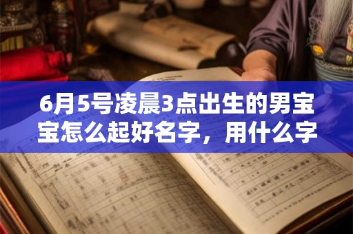 6月5号凌晨3点出生的男宝宝怎么起好名字，用什么字好