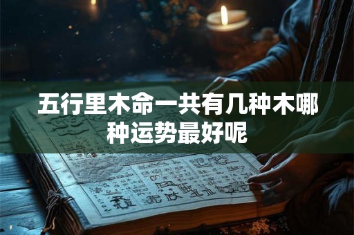 五行里木命一共有几种木哪种运势最好呢