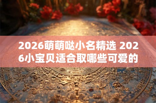 2026萌萌哒小名精选 2026小宝贝适合取哪些可爱的小名