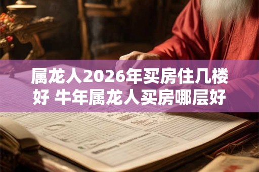 属龙人2026年买房住几楼好 牛年属龙人买房哪层好