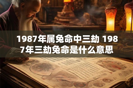 1987年属兔命中三劫 1987年三劫兔命是什么意思 1987年属兔命中三劫 1987年三劫兔命是什么意思