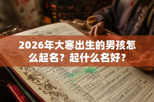 2026年大寒出生的男孩怎么起名？起什么名好？
