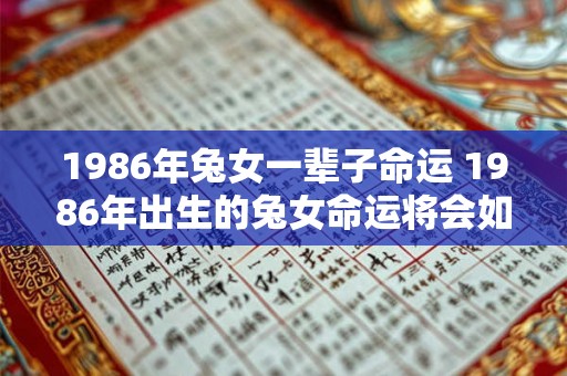 1986年兔女一辈子命运 1986年出生的兔女命运将会如何塑造她的一生 1986年兔女一辈子命运 1986年出生的兔女命运将会如何塑造她的一生