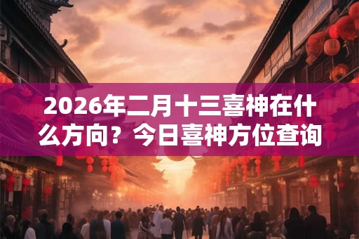 2026年二月十三喜神在什么方向?今日喜神方位查询 2026年二月十三喜神在什么方向?今日喜神方位查询
