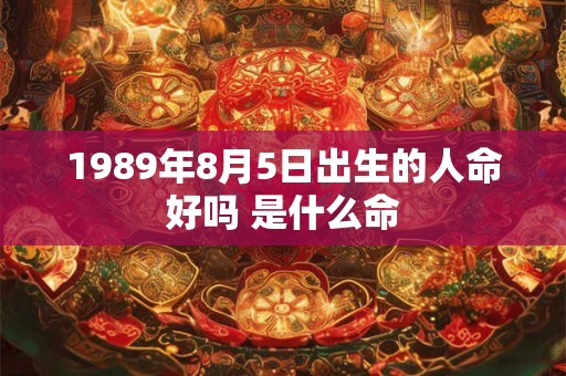 1989年8月5日出生的人命好吗 是什么命