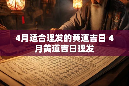 4月适合理发的黄道吉日 4月黄道吉日理发