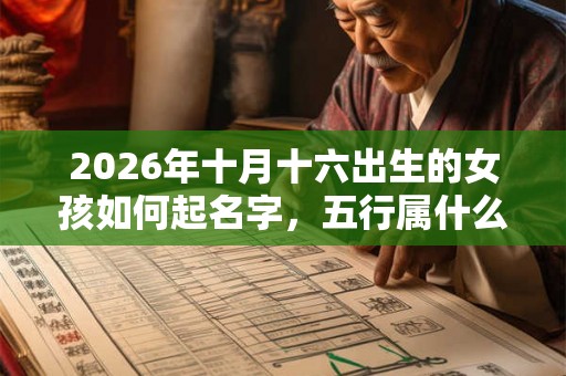 2026年十月十六出生的女孩如何起名字,五行属什么 2026年十月十六出生的女孩如何起名字,五行属什么