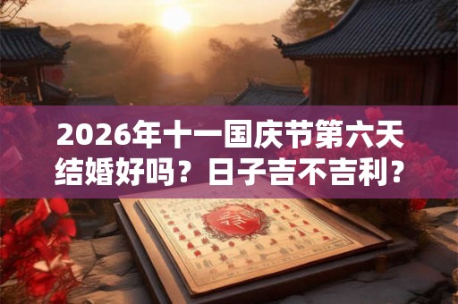 2026年十一国庆节第六天结婚好吗？日子吉不吉利？