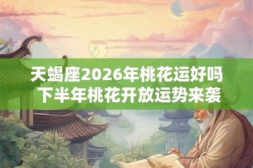 天蝎座2026年桃花运好吗 下半年桃花开放运势来袭