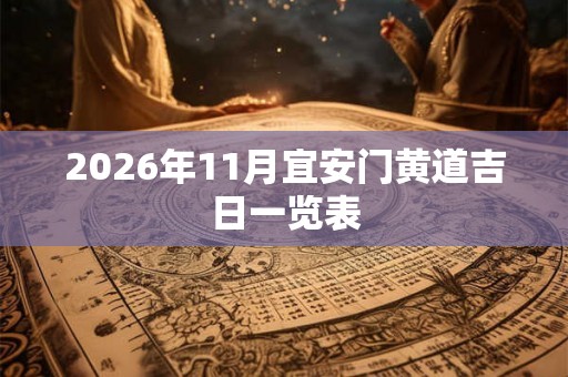 2026年11月宜安门黄道吉日一览表