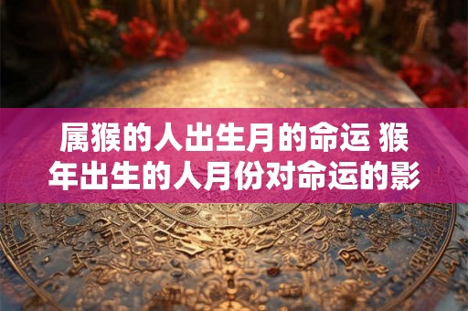 属猴的人出生月的命运 猴年出生的人月份对命运的影响如何