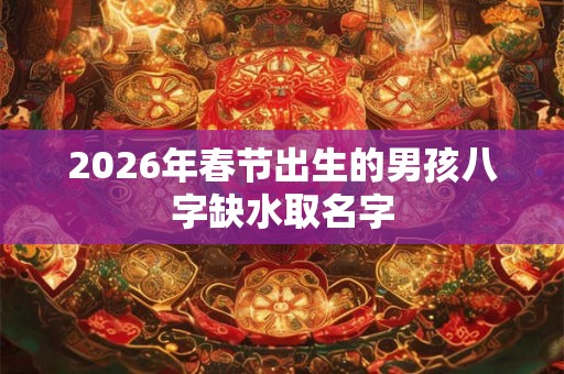 2026年春节出生的男孩八字缺水取名字