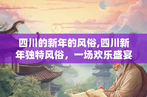 四川的新年的风俗,四川新年独特风俗，一场欢乐盛宴的开启