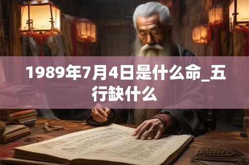 1989年7月4日是什么命_五行缺什么