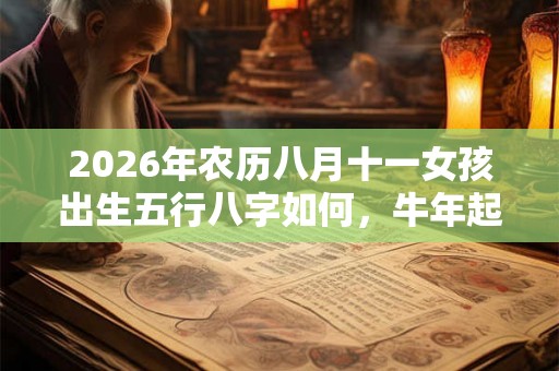 2026年农历八月十一女孩出生五行八字如何，牛年起名推荐