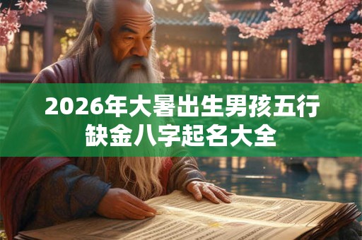 2026年大暑出生男孩五行缺金八字起名大全 2026年大暑出生男孩五行缺金八字起名大全