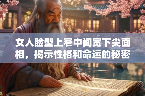 女人脸型上窄中间宽下尖面相，揭示性格和命运的秘密
