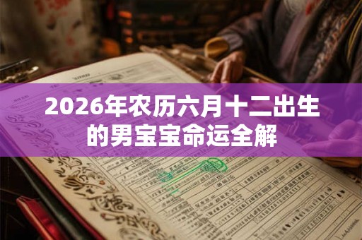 2026年农历六月十二出生的男宝宝命运全解