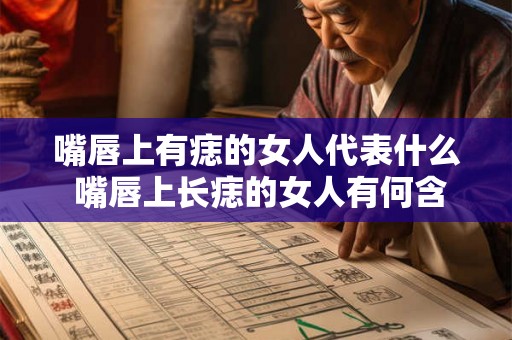 嘴唇上有痣的女人代表什么 嘴唇上长痣的女人有何含义