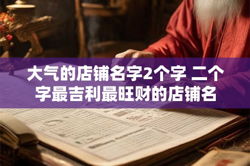 大气的店铺名字2个字 二个字最吉利最旺财的店铺名