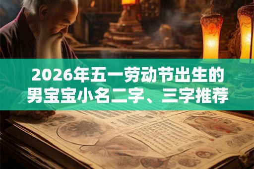 2026年五一劳动节出生的男宝宝小名二字、三字推荐