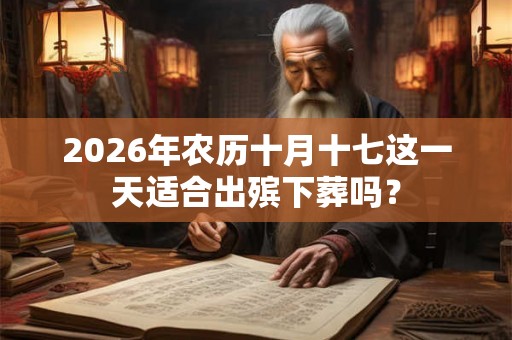 2026年农历十月十七这一天适合出殡下葬吗? 2026年农历十月十七这一天适合出殡下葬吗?