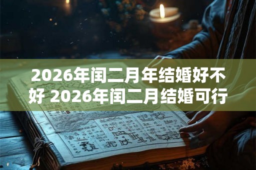 2026年闰二月年结婚好不好 2026年闰二月结婚可行吗