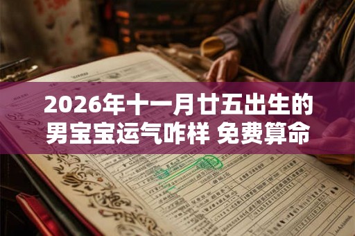 2026年十一月廿五出生的男宝宝运气咋样 免费算命 2026年十一月廿五出生的男宝宝运气咋样 免费算命