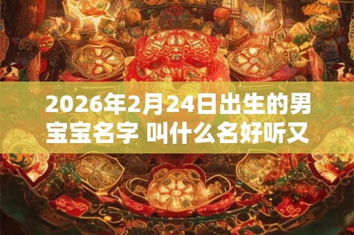 2026年2月24日出生的男宝宝名字 叫什么名好听又吉利