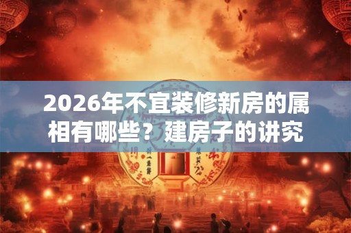2026年不宜装修新房的属相有哪些?建房子的讲究 2026年不宜装修新房的属相有哪些?建房子的讲究
