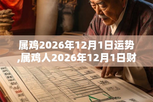 属鸡2026年12月1日运势,属鸡人2026年12月1日财运,生肖鸡2026年12月1日运势