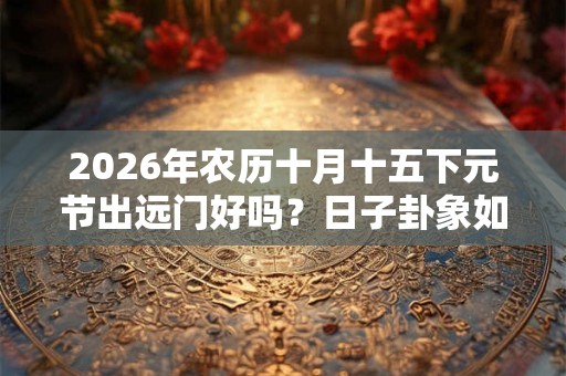 2026年农历十月十五下元节出远门好吗？日子卦象如何？