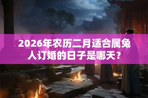 2026年农历二月适合属兔人订婚的日子是哪天？