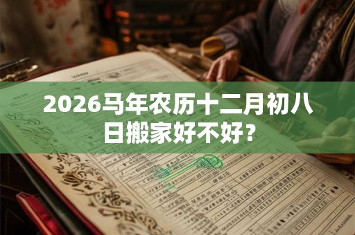 2026马年农历十二月初八日搬家好不好？