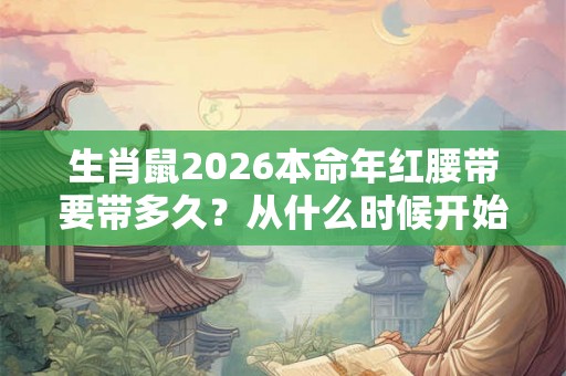 生肖鼠2026本命年红腰带要带多久？从什么时候开始带？
