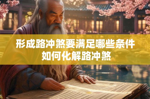 形成路冲煞要满足哪些条件 如何化解路冲煞
