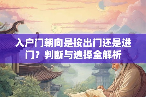 入户门朝向是按出门还是进门?判断与选择全解析 入户门朝向是按出门还是进门?判断与选择全解析