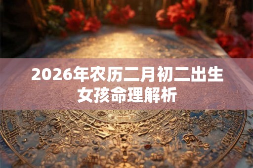 2026年农历二月初二出生女孩命理解析
