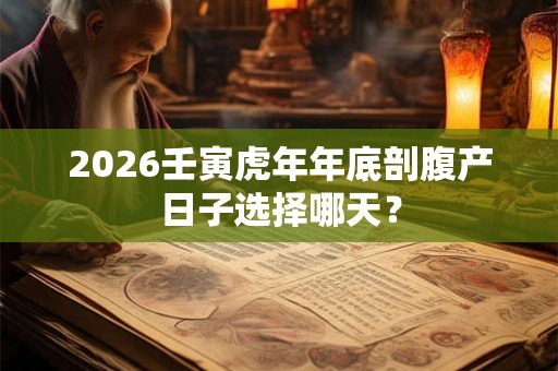 2026壬寅虎年年底剖腹产日子选择哪天？